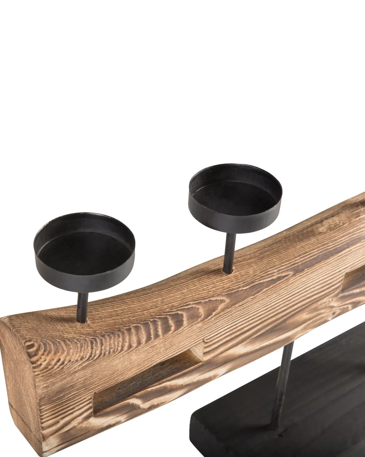 Portacandele GUATEMALA Legno di pino 36 cm Marrone