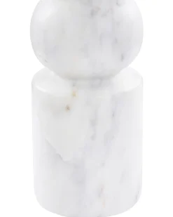 Portacandele IOANNINA Pietra 20 cm Bianco