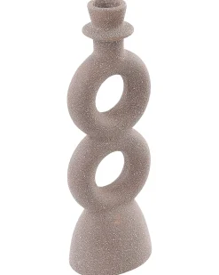 Portacandele NAOUSA Ceramica 23 cm Beige