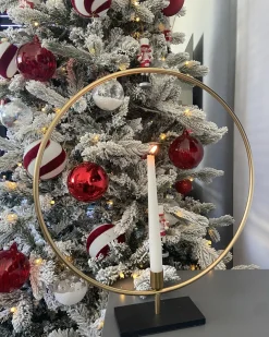 Portacandele SERAM Metallo 45 cm Oro