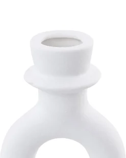 Portacandele SPARTA Ceramica 17 cm Bianco sporco