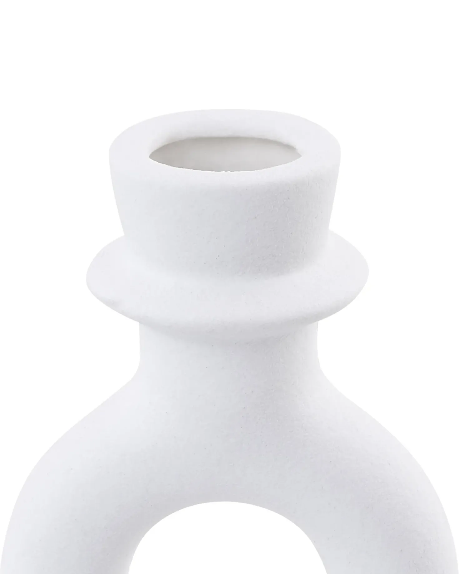 Portacandele SPARTA Ceramica 17 cm Bianco sporco