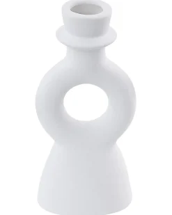 Portacandele SPARTA Ceramica 17 cm Bianco sporco