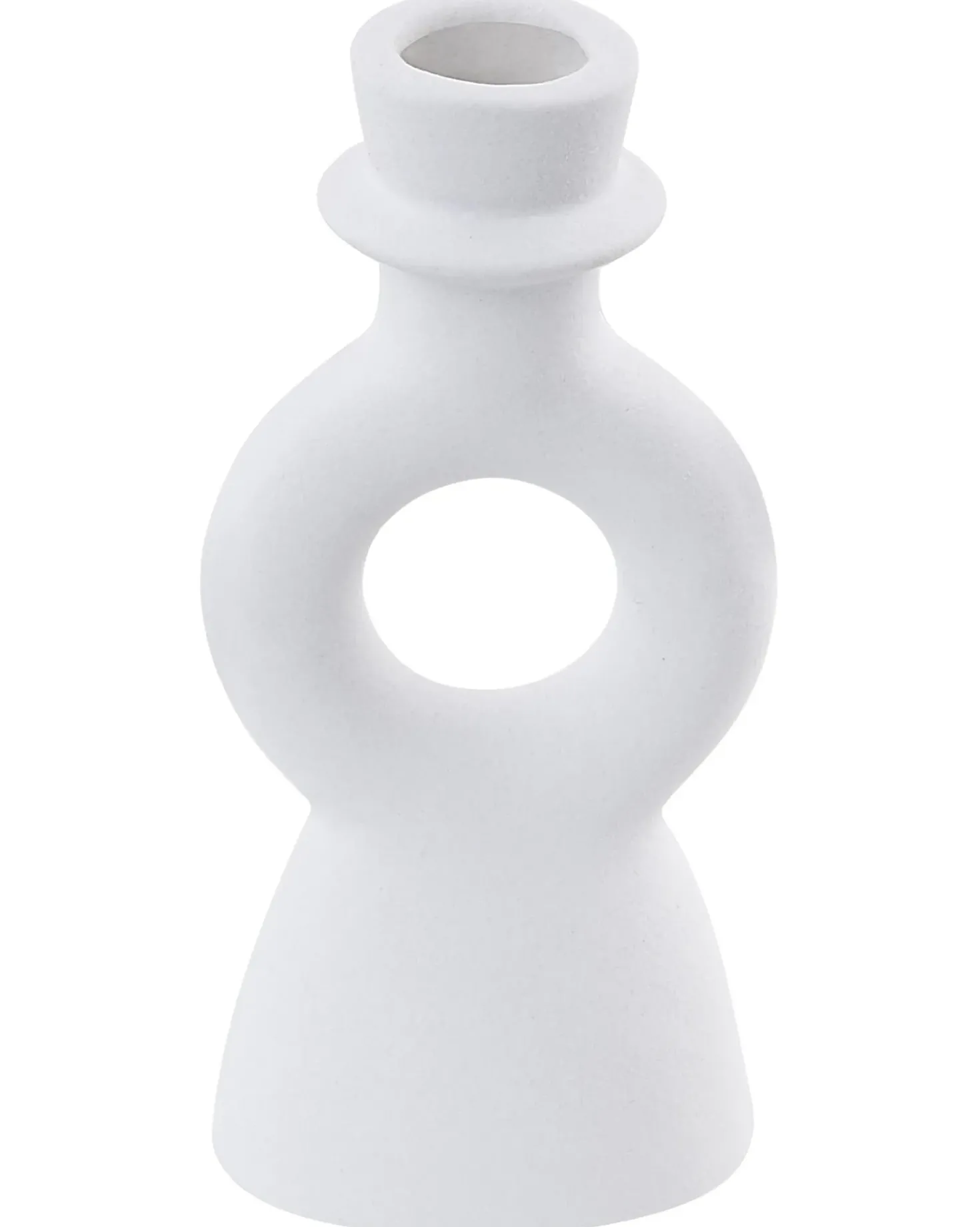 Portacandele SPARTA Ceramica 17 cm Bianco sporco