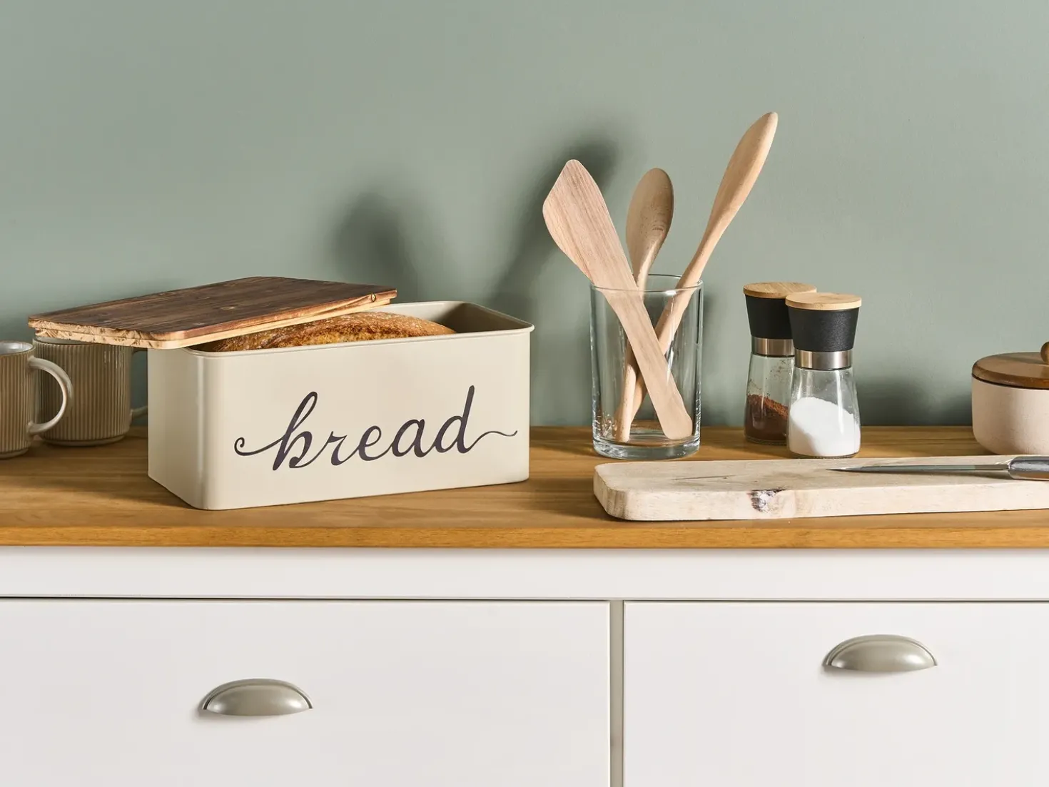 Portapane GOURMANDISE Metallo Beige