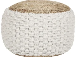 Pouf AIZA Cotone Bianco