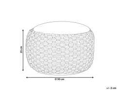 Pouf AIZA Cotone Bianco