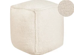 Pouf ALIPUR Bouclé Beige chiaro