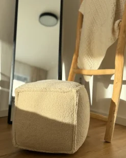 Pouf ALIPUR Bouclé Marrone chiaro