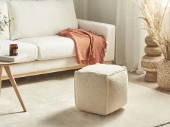 Pouf ALIPUR Bouclé Marrone chiaro