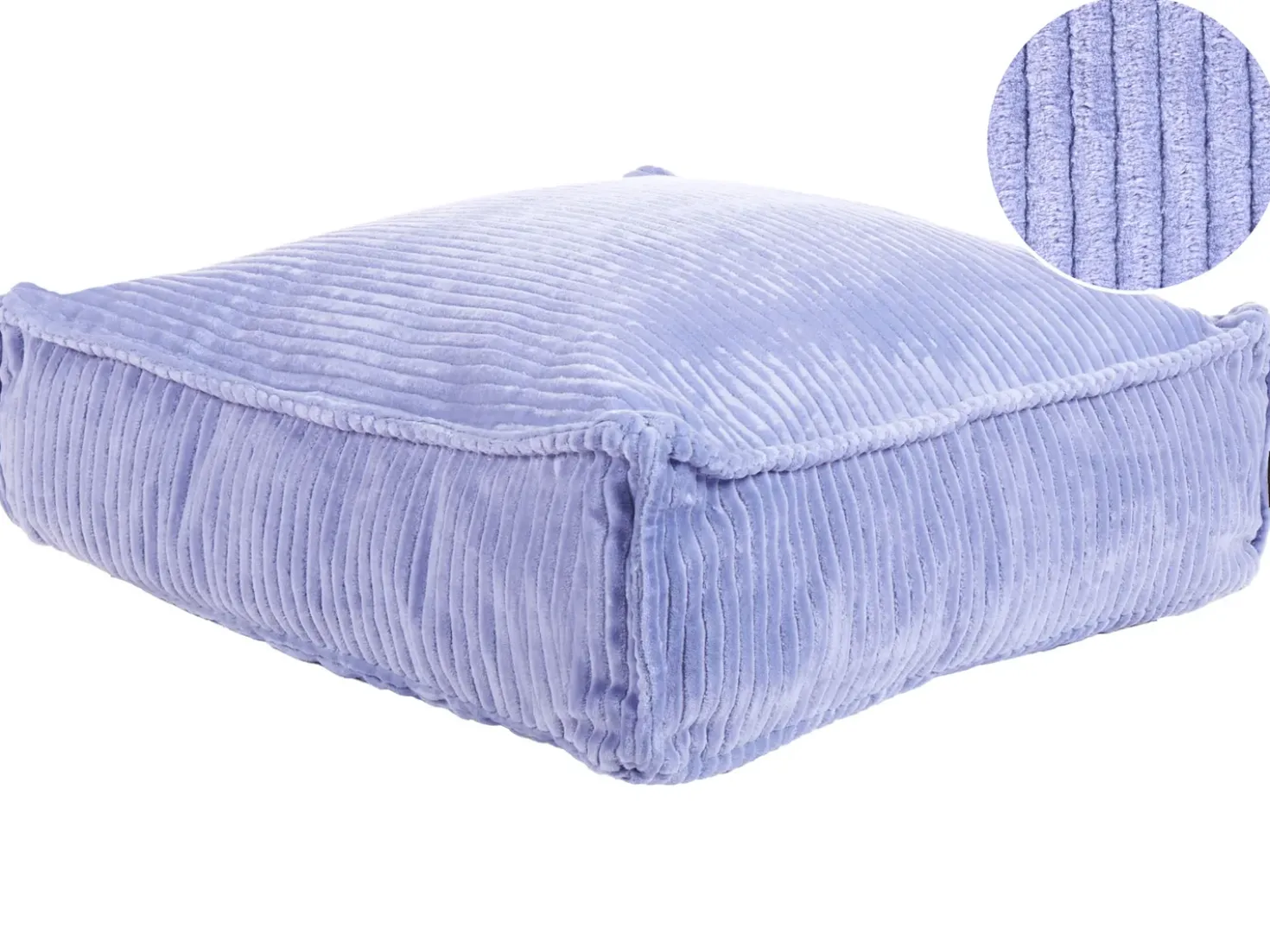 Pouf ALLOZAI Velluto Viola chiaro