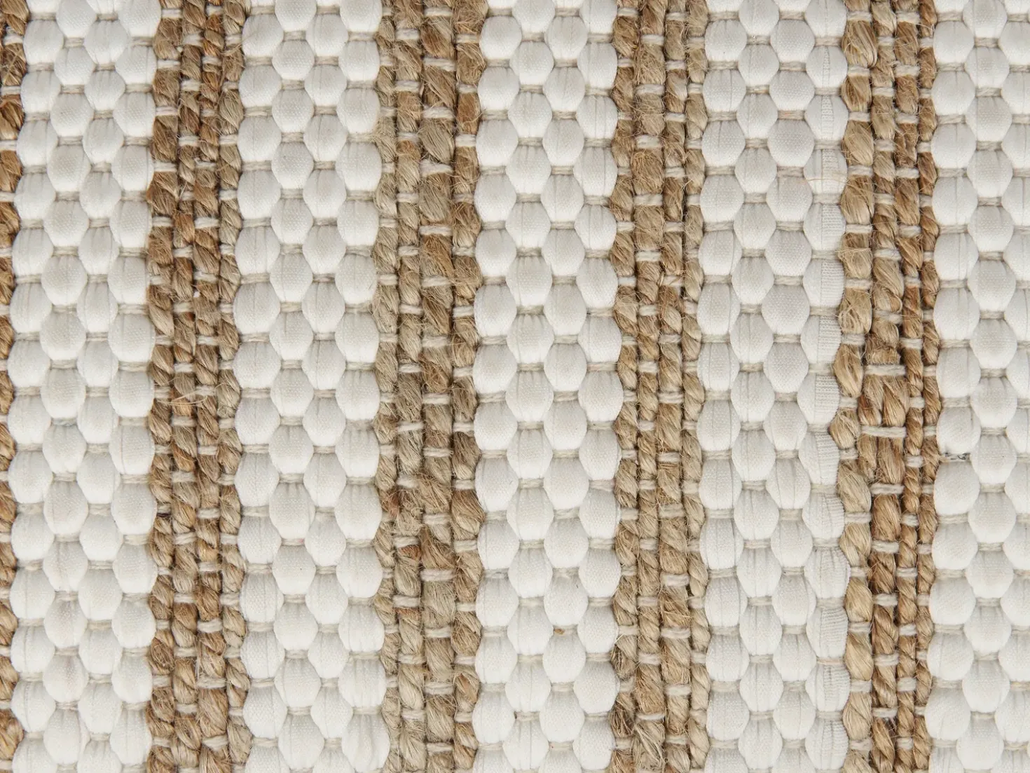 Pouf ALMATTI Tessuto Beige