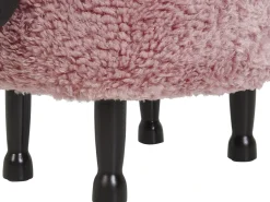 Pouf animaletto contenitore SHEEP Tessuto Rosa Pecora