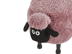 Pouf animaletto contenitore SHEEP Tessuto Rosa Pecora
