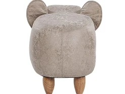 Pouf animaletto contenitore JUMBO Pelle sintetica Grigio Elefante