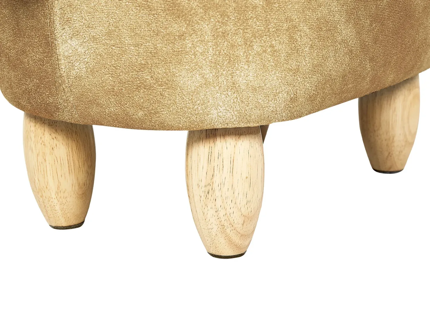 Pouf animaletto contenitore FOX Velluto Arancione Volpe