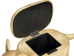 Pouf animaletto contenitore FOX Velluto Arancione Volpe