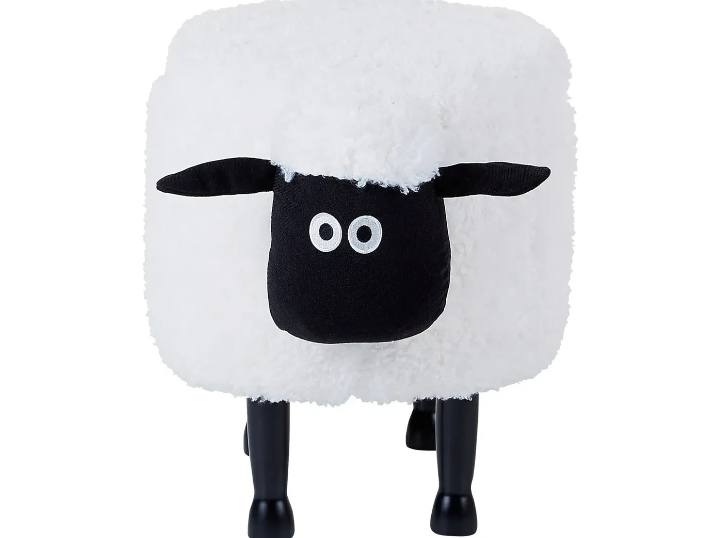 Pouf animaletto contenitore SHEEP Tessuto Bianco Pecora
