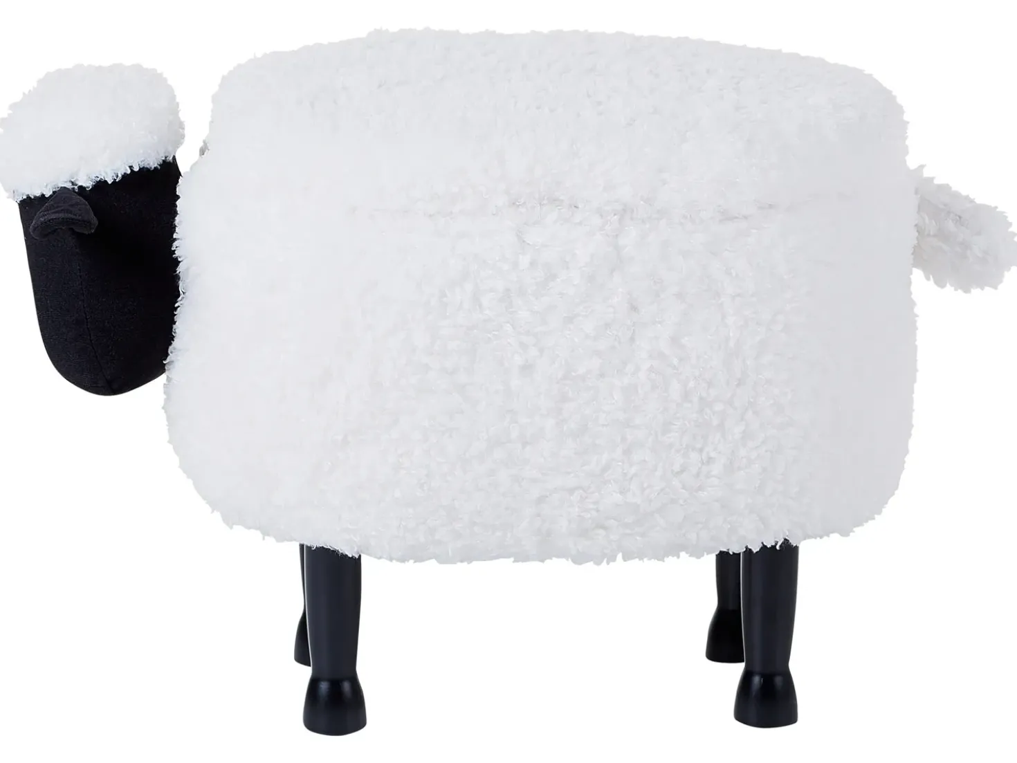 Pouf animaletto contenitore SHEEP Tessuto Bianco Pecora