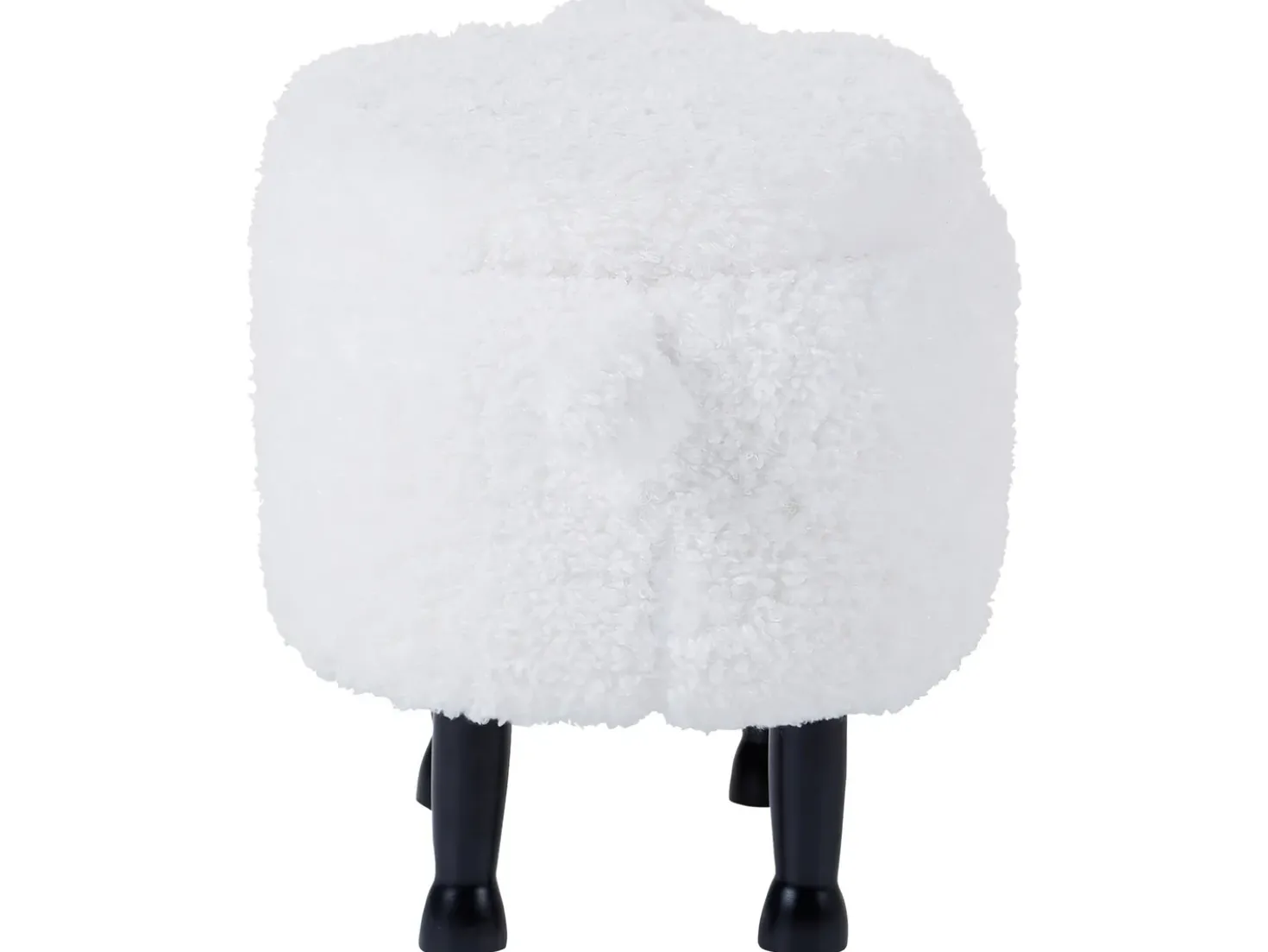 Pouf animaletto contenitore SHEEP Tessuto Bianco Pecora