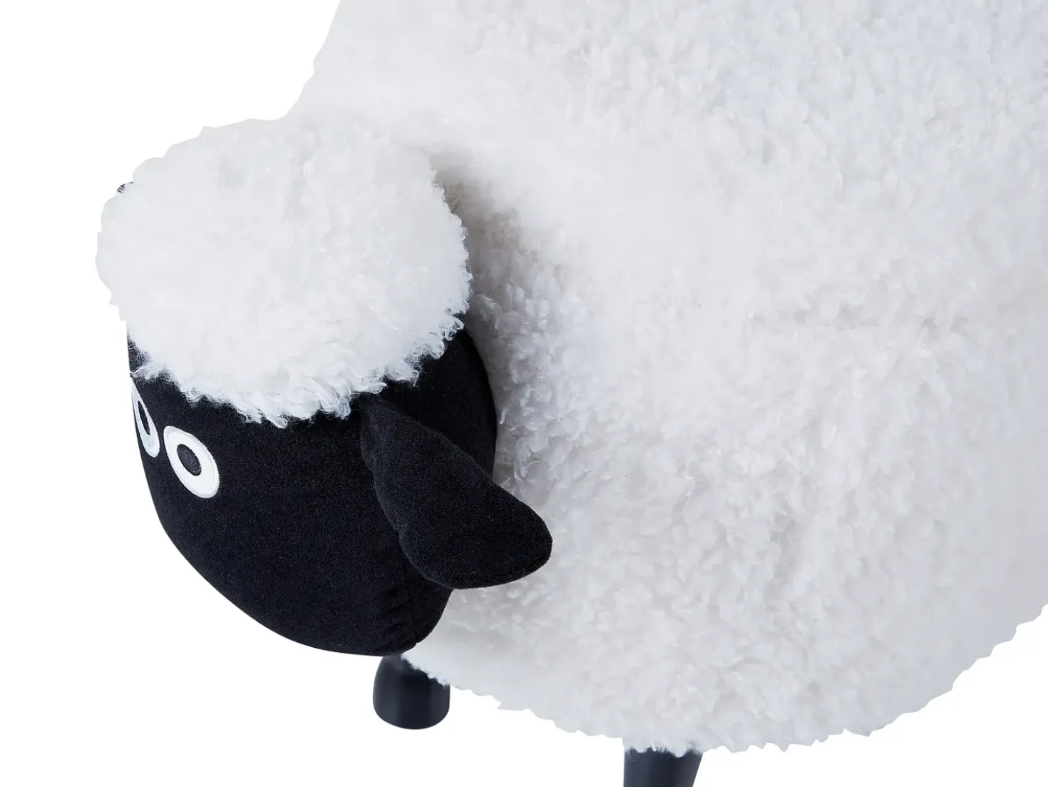 Pouf animaletto contenitore SHEEP Tessuto Bianco Pecora