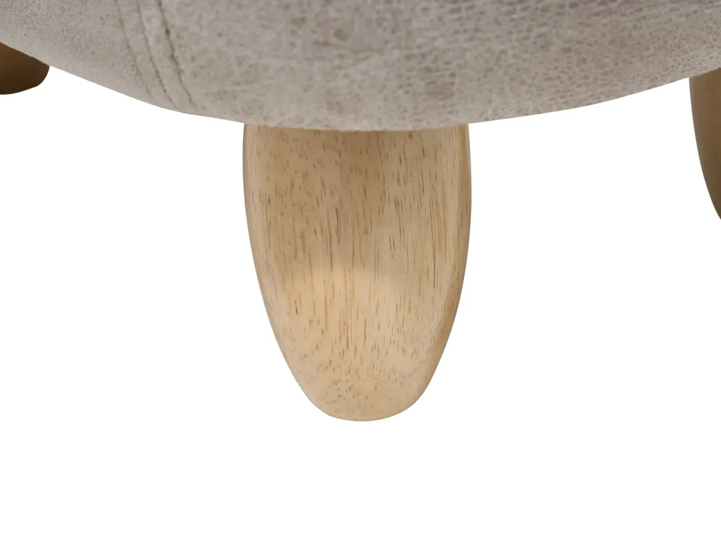Pouf animaletto contenitore RHINO Pelle sintetica Grigio chiaro Rinocerone