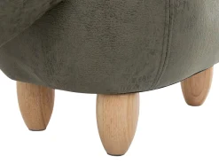 Pouf animaletto contenitore TRICERATOPS Tessuto Verde scuro Dinosauro
