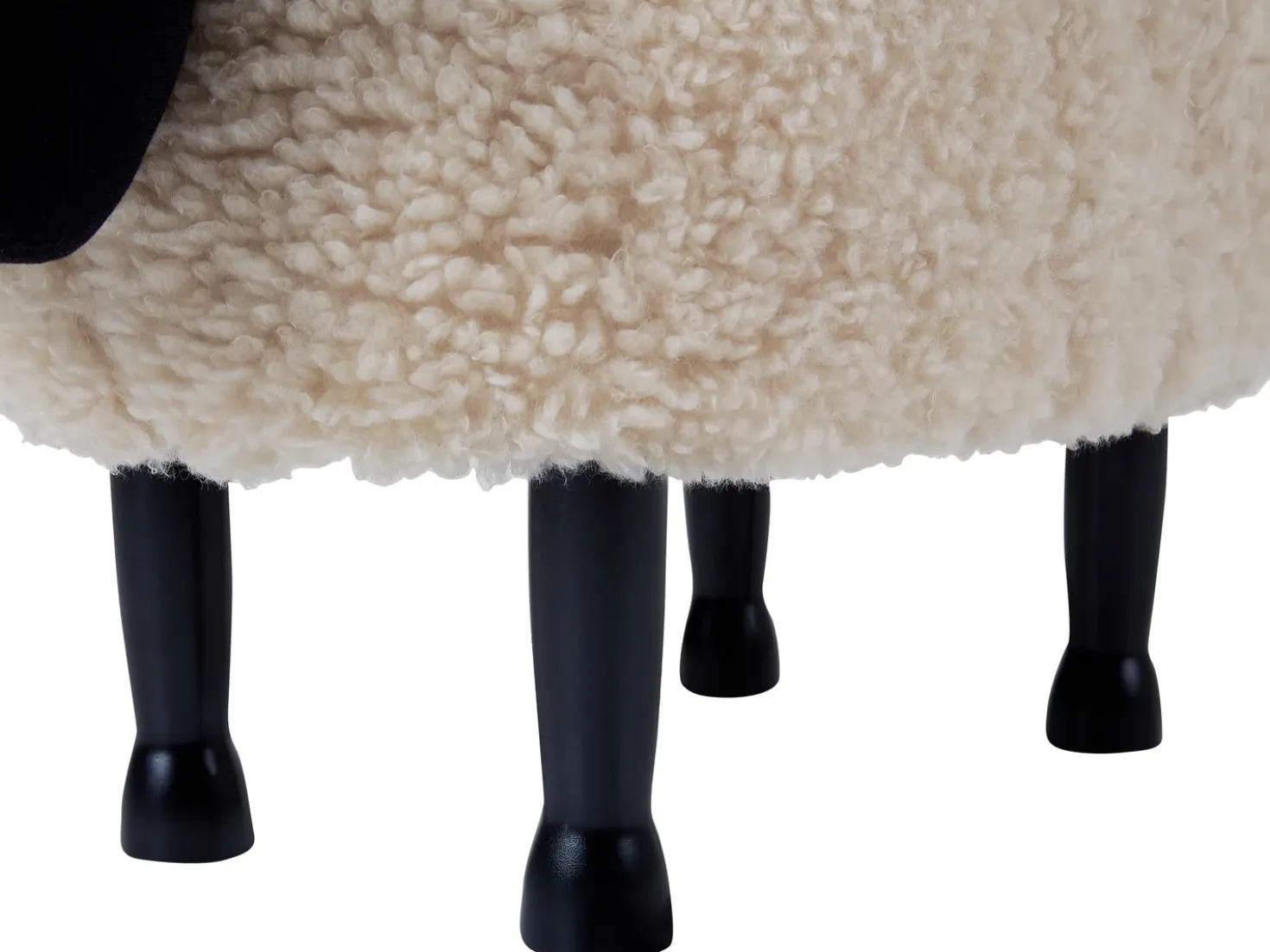 Pouf animaletto contenitore SHEEP Tessuto Beige chiaro Pecora