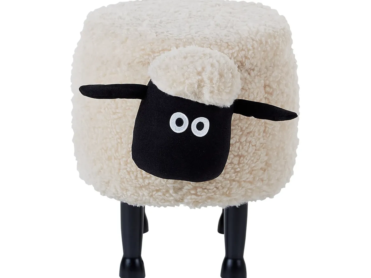 Pouf animaletto contenitore SHEEP Tessuto Beige chiaro Pecora