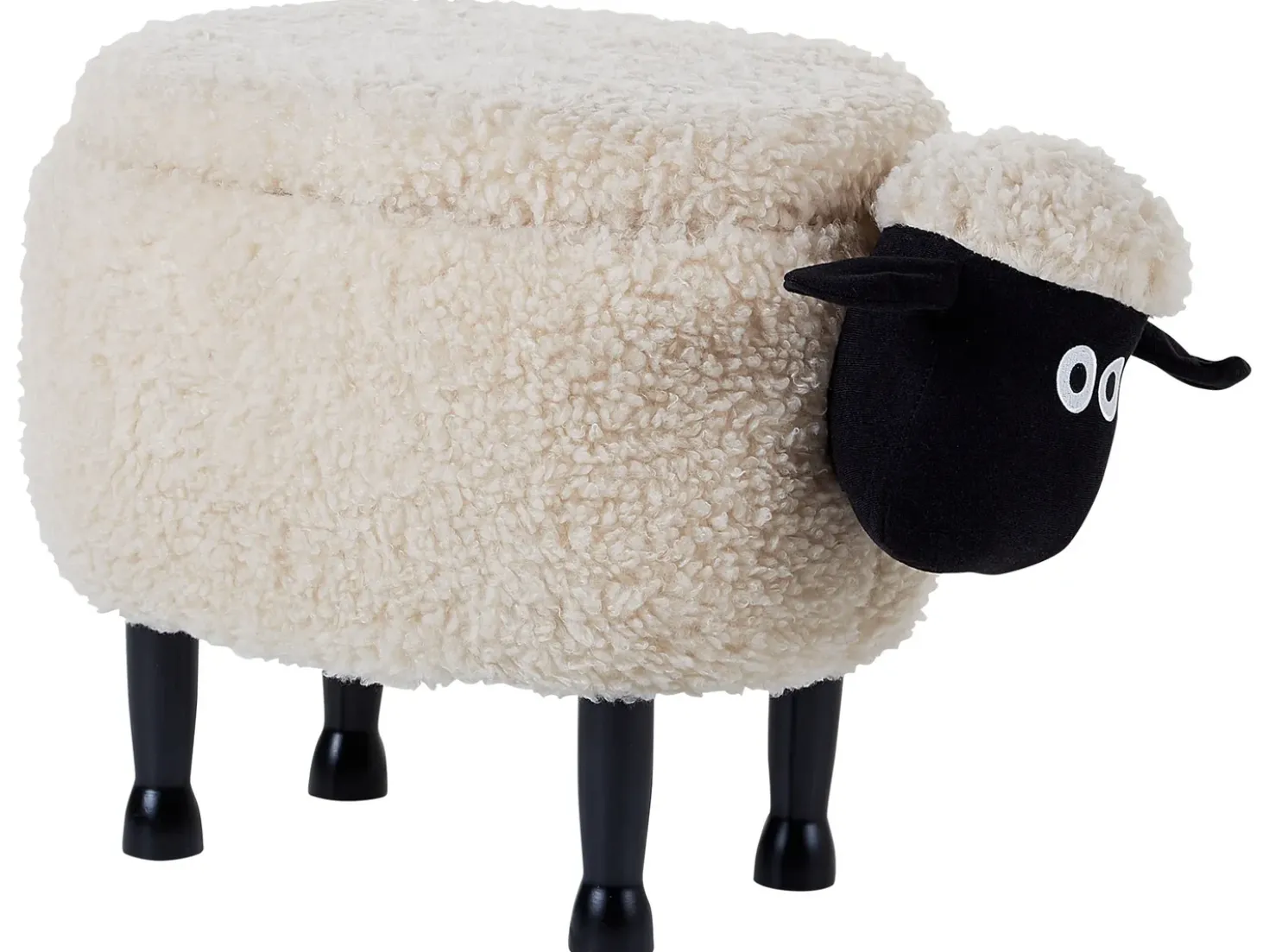Pouf animaletto contenitore SHEEP Tessuto Beige chiaro Pecora