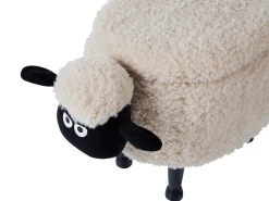 Pouf animaletto contenitore SHEEP Tessuto Beige chiaro Pecora