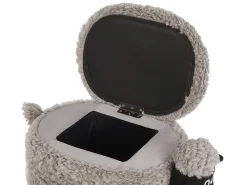 Pouf animaletto contenitore SHEEP Tessuto Grigio Pecora