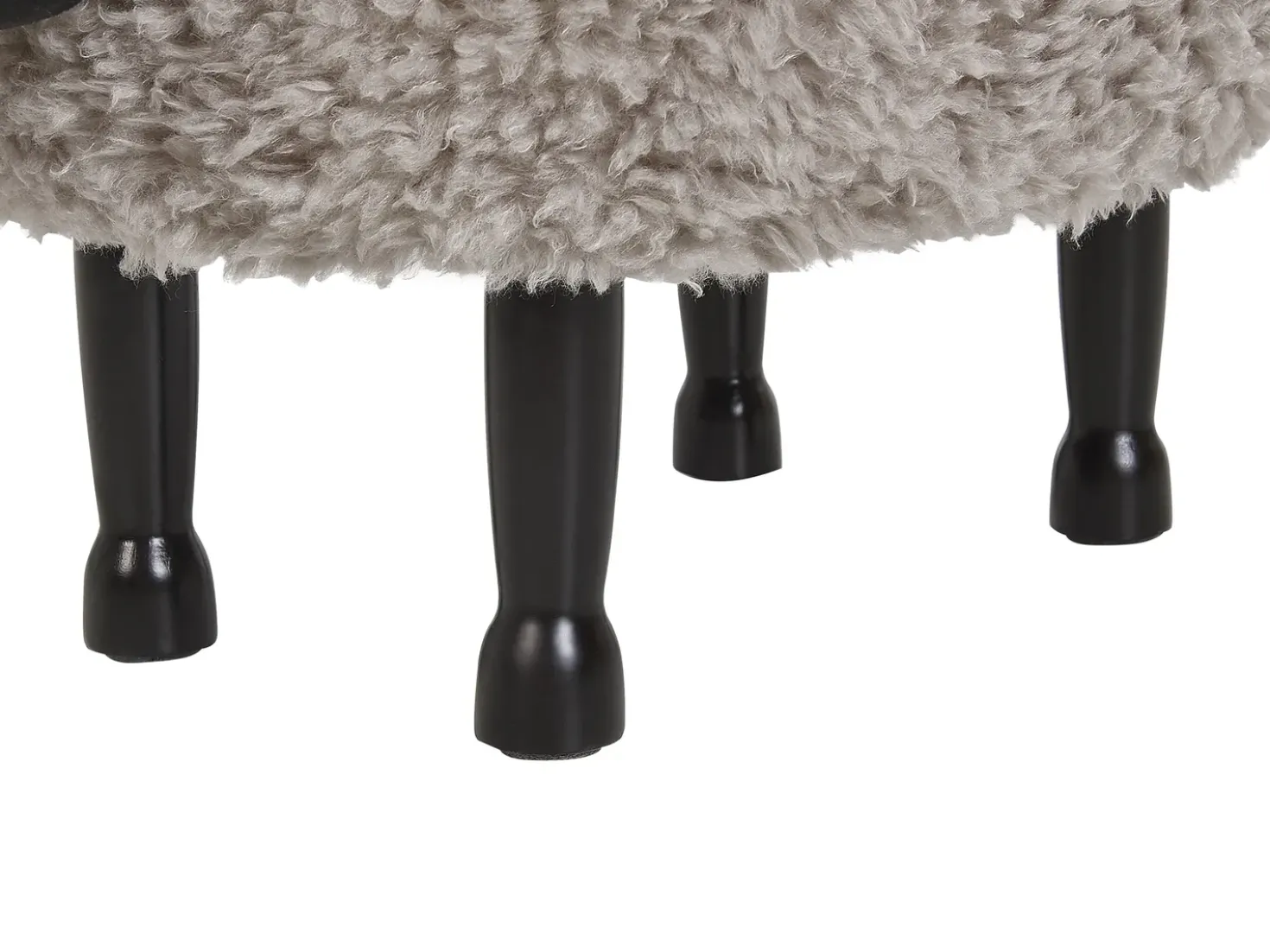 Pouf animaletto contenitore SHEEP Tessuto Grigio Pecora