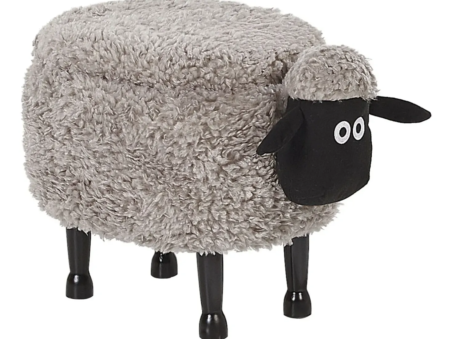 Pouf animaletto contenitore SHEEP Tessuto Grigio Pecora