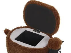 Pouf animaletto contenitore SHEEP Tessuto Marrone Pecora