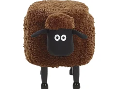 Pouf animaletto contenitore SHEEP Tessuto Marrone Pecora