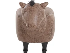 Pouf animaletto HORSE Pelle sintetica Marrone chiaro Cavallo