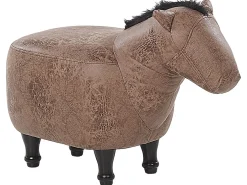 Pouf animaletto HORSE Pelle sintetica Marrone chiaro Cavallo