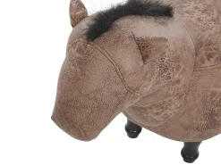 Pouf animaletto HORSE Pelle sintetica Marrone chiaro Cavallo