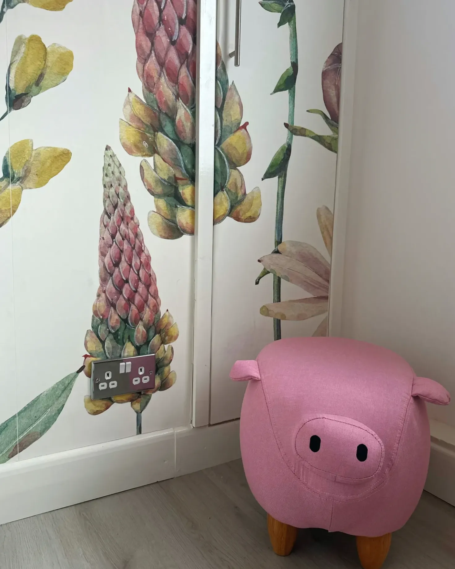 Pouf animaletto PIGGY Tessuto Rosa Maiale