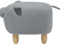 Pouf animaletto PIGGY Tessuto Grigio chiaro Maiale
