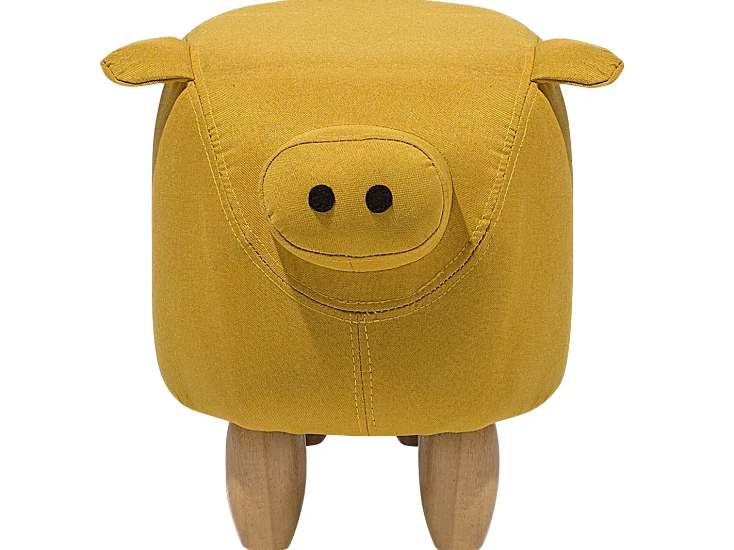 Pouf animaletto PIGGY Tessuto Giallo Maiale