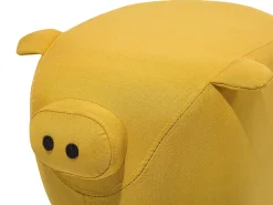 Pouf animaletto PIGGY Tessuto Giallo Maiale