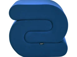 Pouf ARCADIA Velluto Blu marino