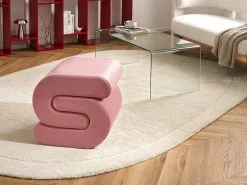 Pouf ARCADIA Velluto Rosa