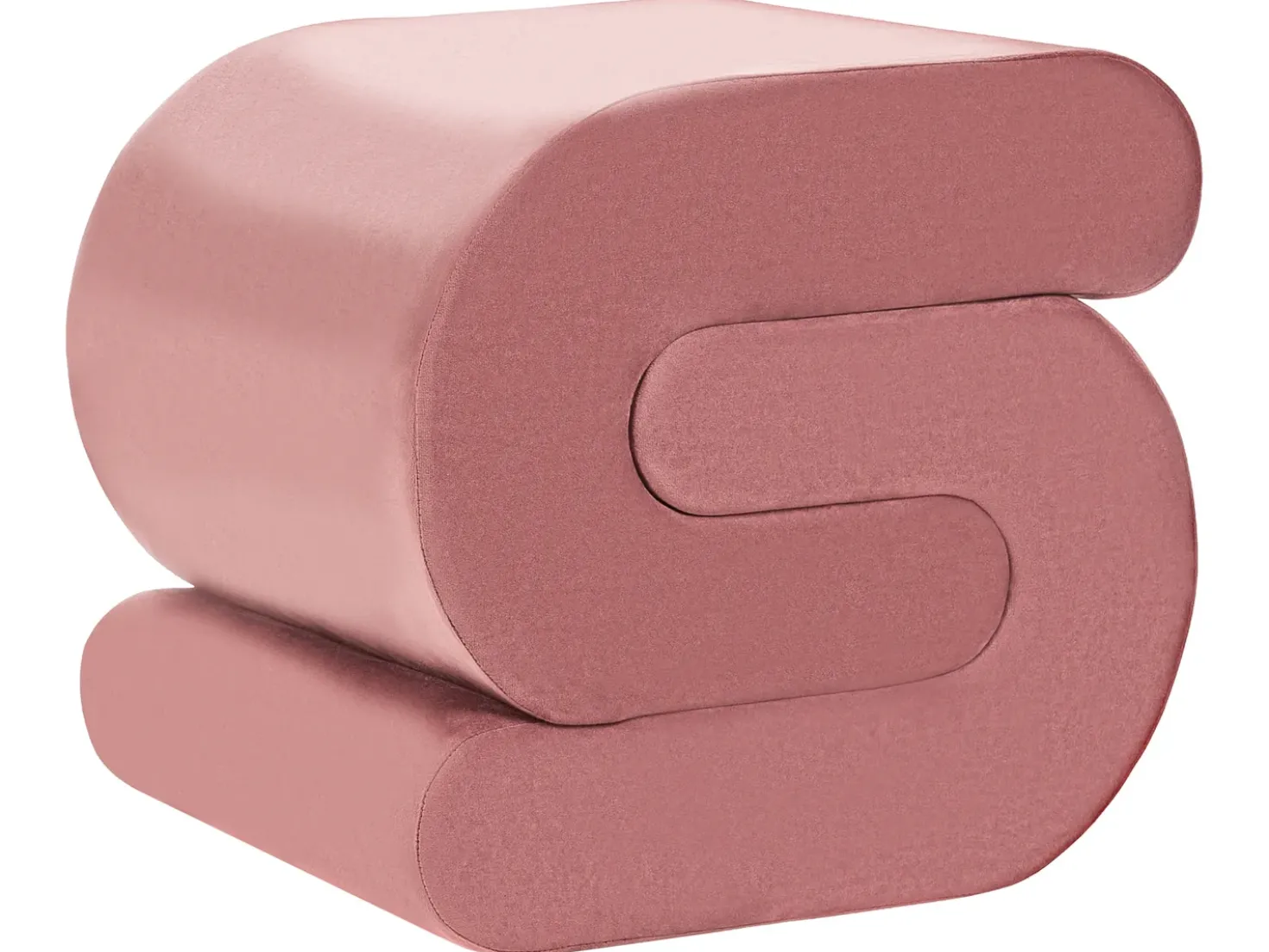 Pouf ARCADIA Velluto Rosa