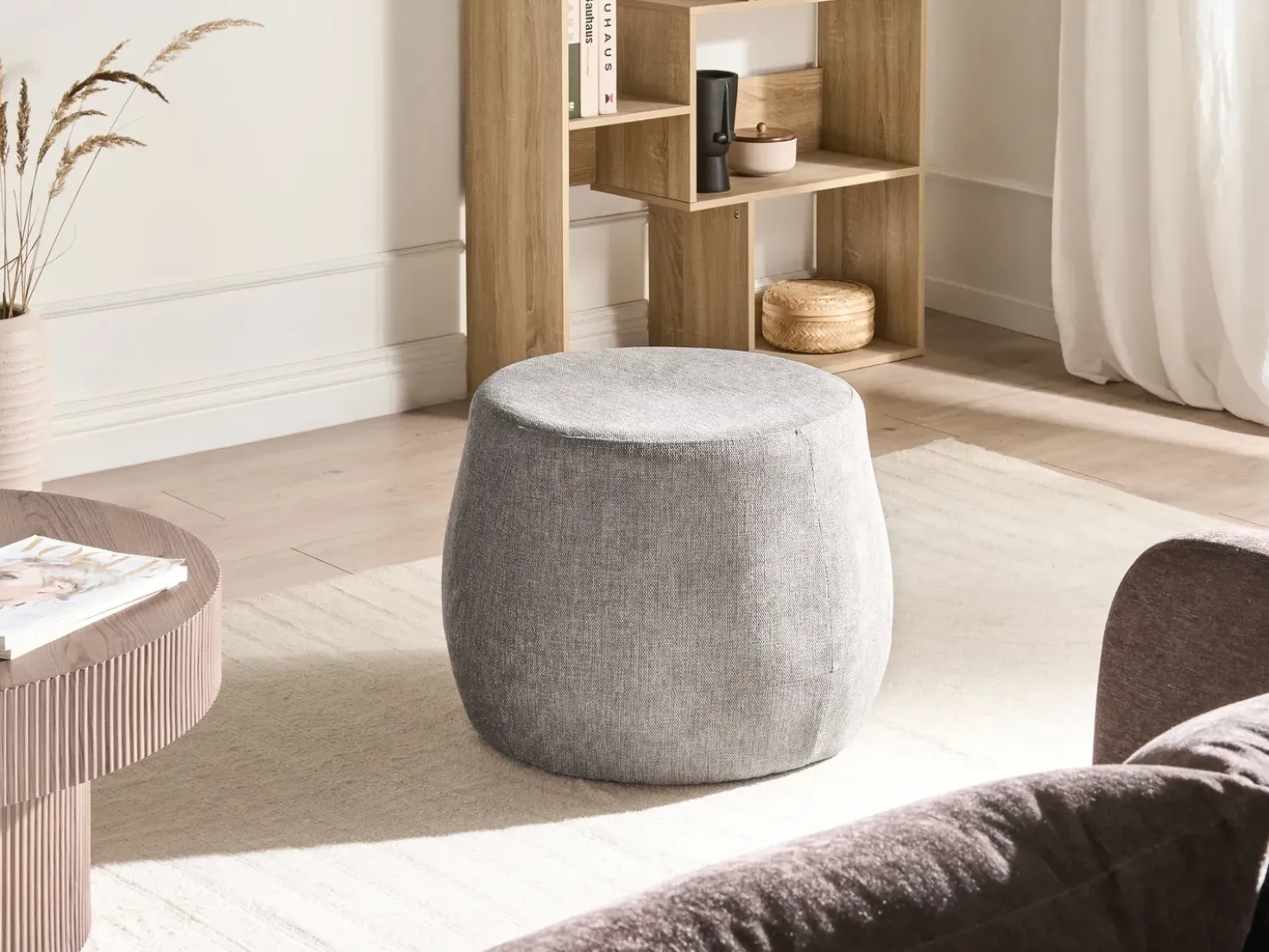 Pouf ASHTON Grigio chiaro