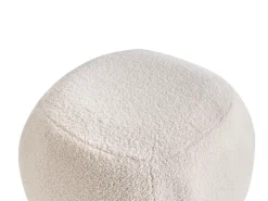Pouf BARRON Bouclé Bianco sporco