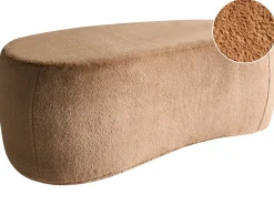 Pouf BAYARD Finta pelliccia Marrone chiaro