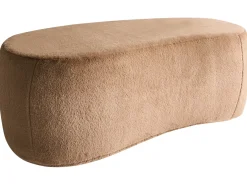 Pouf BAYARD Finta pelliccia Marrone chiaro